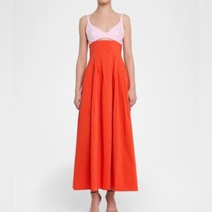 SIMKHAI Maddy Cotton Cut-Out Maxi Dress
